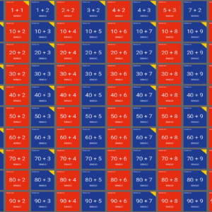 T021 addisjonsoppgaver BINGO